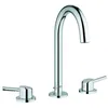 Image de Mélangeur lavabo - GROHE - CONCETTO - 3 trous - bec fixe - couleur Gris - finition Chromé