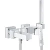 Image de Robinetterie de baignoire - Grohe - 23141000 - Mitigeur monocommande - Pommeau de douche - Support mural