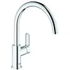 Image de Mitigeur - GROHE - BauEdge - Monotrou - Chrome - Bec pivotant 360°