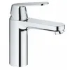Image de Robinet lavabo GROHE EUROSMART COSMOPOLITAN - Gris - Monotrou - Hauteur 206mm - Economie deau