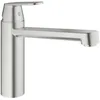 Image de Mitigeur évier GROHE Eurosmart Cosmopolitan 30193DC0 - Bec médium - Bec tube pivotant 140° - Supersteel