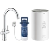 Image de GROHE mitigeur monocommande à "C" RED DUO avec chaudière pour eau bouillante instantanée 30083001 (Boiler M - acier chromé)