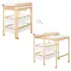 Image de Table À Langer Transformable Bois Clair Naturel Et Blanc 56 X 83 X 100 Cm Roba