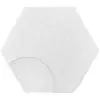 Image de ROBA Matelas pour parc bébé hexagonal   Blanc matelassé   L 112 x P 97 x H 4 cm