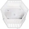 Image de Parc Hexagonal - Fox & Bunny - De La Naissance Jusqu'a 15 Kg - Réglable - Roulettes - Blanc Laqué