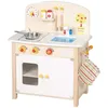 Image de ROBA Cuisine de Jeu avec Accssoires - Bois Naturel / Blanc - Plaque de Cuisson Four Évier Accessoires