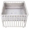 Image de ROBA Parc Bébé 100 x 100 cm   Incl. Tapis De Parc "Indibear"   Bois Blanc