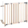 Image de Barrière de Sécurité Bébé pour Escalier Safety Up - ROBA - Largeur de 93.5 à 120.5 cm - Bois Naturel
