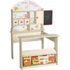 Image de ROBA Épicerie "Minishop"   Comptoir + Tableau + Porte Coulissante   Bois Naturel