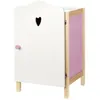 Image de Armoire de Poupée Scarlett - ROBA - Rangement pour Vêtements et Accessoires de Poupées - Bois Blanc / Rose
