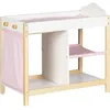 Image de ROBA Table à langer pour Poupée 2 en 1 Scarlett + Matelas - Lit Combiné de Poupée avec Rangement - Blanc / Naturel