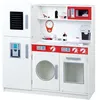 Image de ROBA Grande Cuisine Enfant en Bois + Accessoires Variés - Blanc/rouge