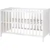 Image de Lit cododo universel - 60x120 cm à 5 barreaux amovibles - avec sommier - blanc roba 0176W