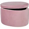 Image de Pouf Coffre Enfant ROBA Lil Sofa - Velours Doux - Rose