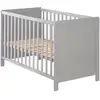 Image de Lit cododo 2en1 - 60x120 - hauteur réglable - 5 barreaux amovibles + sommier - gris roba 0176TP