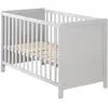 Image de Roba 0176tp Lit Pour BÃ©bÃ© Lit BÃ©bÃ© Panneaux Mdf Gris en occasion ou reconditionné