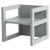 Image de Tabouret évolutif roba réversible mdf laqué gris taupe 3 hauteurs 141829 cm ROB4005317326573