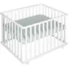 Image de Parc bébé 75 x 100 cm - incl. Insert de protection vert givré roba roba Style