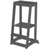 Image de ROBA Tour dApprentissage et dObservation - Principe Montessori - Supporte jusquà 80 kg - Hauteur Réglable - Bois Anthracite