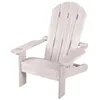 Image de Fauteuil Adirondack pour Enfants - ROBA - Gris - Bois Résistant aux Intempéries - Porte Gobelet
