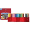 Image de FABER-CASTELL Etui de 60 Crayons de couleur Château accordéon - Coloris assortis