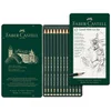 Image de Crayons Graphite Castell 9000 Ensemble Métal Vert Foncé 12 Pièces Faber Castell