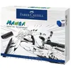 Image de Kit pour calligraphie - FABER-CASTELL - PITT artist pen Manga Advanced - 8 feutres - Couleurs assorties