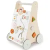 Image de Bieco Chariot de marche en bois Trotteur multifonctionnel Chariot de marche bois pour bébé au design épuré Trotteur pour bébé