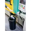 Image de Poubelle durable 30l auto-extinguible en métal noir h492xd315mm pi#278699