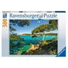 Image de Puzzle - RAVENSBURGER - Vue sur la mer - 500 pièces - Multicolore - Garanti 2 ans