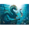 Image de Puzzle 1000 Pieces Dragon, Sirene Et Tortues Des Profondeurs, Des 14 Ans, Monstre, 12001434, Ravensburger