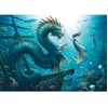 Image de Puzzle 1000 pièces Dragon sirène et tortues des profondeurs dès 14 ans Monstre 12001434 Ravensburger