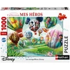 Image de Puzzle 1000 Pièces Nathan Les Montgolfières Disney Papier Recyclé Vert Bleu 70x50 Cm