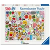Image de Puzzle 500 Pièces Stickers Kawaii Papier Multicolore 49x36 Cm Ravensburger