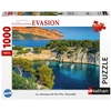 Image de Puzzle 1000 Pièces Collection Evasion Papier Recyclé Bleus Vifs, Verts Et Ocre 70 X 50 Cm Nathan