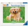 Image de Puzzle Ravensburger 500 Pièces Chiots Golden Retriever Bébé Animaux