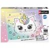 Image de Nathan - Puzzle Enfants 100 Pieces - Chaton Arc-en-ciel - Des 6 Ans -de Qualité Supérieure - Carton Épais Et