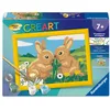 Image de Creart Kids 13x18cm   Numéro D'art   Lapins Mignons   Kit De Peinture Par Numéros   Des 7 Ans   12023216