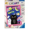 Image de Peinture Par Numéros Ravensburger Creart Chat Noir Multicolor Papier Et Plâtre
