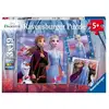 Image de La Reine Des Neiges 2 Puzzles 3x49 Pieces - Le Voyage Commence - Des 5 Ans