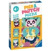 Image de Puzzle Enfant 3x24 Pièces Ravensburger Mix Et Match Les Animaux Rigolos