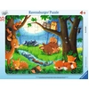 Image de Ravensburger Puzzle Cadre 30-48 P - Les Petits Animaux S'endorment