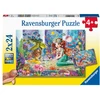 Image de Puzzle Enfant 2x24 Pièces Sirènes Envoûtantes Jaune Ravensburger