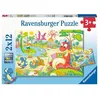 Image de Puzzles 2 x 12 pièces : Mes dinos préférés