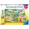 Image de Ravensburger Rapunzel, Little Red Riding Hood, And The Frog Prince Jeu De Puzzle 49 Pièce(s) Dessins Animés