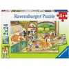 Image de Ravensburger Puzzle Vie À La Ferme - Puzzle Enfants 2x24 Pièces Animaux