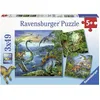 Image de Puzzles 3x49 pièces - La fascination des dinosaures - Ravensburger - Lot de puzzles enfant - Dès 5 ans