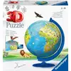 Image de Puzzle 3d Globe Terrestre 180 Pieces - Ravensburger - Puzzle Enfant 3d Éducatif
