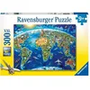 Image de Puzzle 300 p XXL - Carte des monuments du monde - Ravensburger - Pour enfant dès 9 ans - Fabriqué en Europe