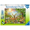 Image de Ravensburger Puzzle 200 P Xxl - Famille De Cerfs Et Autres Animaux